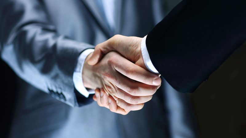 Business handshake